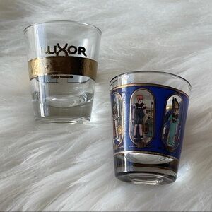 Luxor Libbey Glass Las Vegas Shot Glass Set Of 2